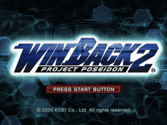 Winback 2 Project Poseidon back cover for Xbox